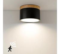 Lampe LED à détecteur pour escaliers et couloirs - Spot LED en aluminium avec détecteur de mouvement - Ø 108 cm - 230 V - 4000 K