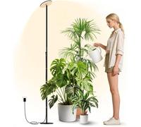 Lampe LED à spectre complet pour plantes d'intérieur, 60W, autoportante, 216 cm de hauteur, avec variateur d'intensité, réglable de 2300 à 6500K, avec minuterie et télécommande, idéale pour les grande