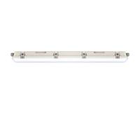 Lampe LED à vasque Lampe de garage Lampe pour locaux humides Plafonnier, plastique blanc, protégé contre les jets d'eau, 36W 4320lm 4000K blanc neutre, L 120 cm