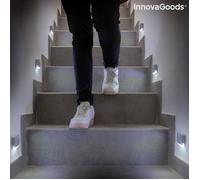 InnovaGoods Lampe LED Lumtoo – Capteur de mouvement, Sans fil, Portable, Gris