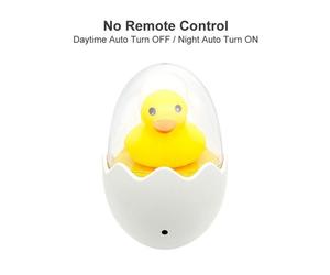 Lampe LED avec télécommande en forme de canard jaune, luminaire décoratif d'intérieur, idéal pour une chambre d'enfant, AC 220V, prise ue