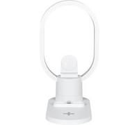 Lampe LED Blanche en Anneau avec Station de Charge 3-en-1 Intégrée -
