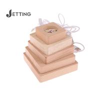 Lampe Led carrée en bois massif, 5/6/7/8/9/10CM, veilleuse Usb, support de lampes, bricolage, ornements de bureau, lampe décorative 7CM