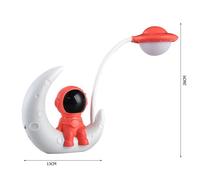 Lampe Led D'Astronaute En Forme De Lune, Rechargeable Par Usb, Luminaire Décoratif D'Intérieur, Idéal Pour La Chambre D'Un Enfant, La Table De Chevet Ou Le Bureau, Idéal Pour Noël
