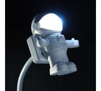 Lampe Led D'Astronaute Pour Enfants, Usb Flexible, Cadeau Pour Ordinateur Portable, Pc, Notebook, Nouveauté, Brille Dans La Nuit, 1 Pièce