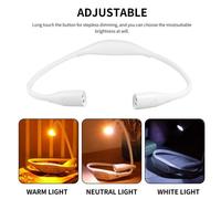 Lampe Led D'intérieur À Col En V, Flexible, En Tricot, Crochet Pour Livre, Mains Libres, Éclairage De Lecture, Fonctionne À Piles