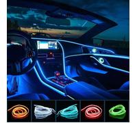 Lampe Led d'intérieur de voiture 1M-2M-3M-5M, bande néon pour bricolage automatique, lumière d'ambian green|2M|USB drive -LR3559