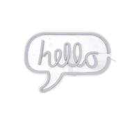Lampe LED effet néon Hello