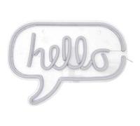 Lampe LED effet néon Hello Blanc G