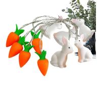 Lampe LED en forme de lapin et de carotte, veilleuse mignonne, décoration d