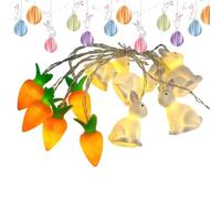 Lampe LED en forme de lapin et de carotte, veilleuse mignonne, décoration d