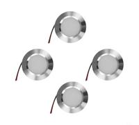 Lampe LED encastrable 12 V 3 W à intensité variable en aluminium | Intensité variable de sortie de 3 W, lueur douce et chaude, économe en énergie, corps en aluminium, 12 V CC pour