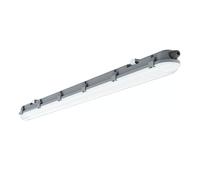 Lampe LED étanche à l'humidité 60 cm Plafonnier d'atelier LED blanc froid, tube de connexion série IP65, 1x LED 18W 2160lm 6400K, garage en sous-sol