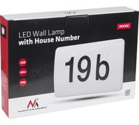 Lampe LED extérieure Maclean MCE292 avec numéro de maison