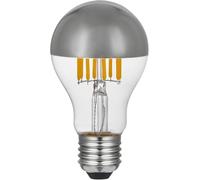Lampe LED Goccia A60 Halfsfeer Zilver, Reserveonderdeel Voor Arco Flos, Filament LED DOME ZILVER BEEK 9W E27
