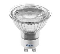 Lampe LED GTV spot GU10 6400K blanc froid, lumineuse - sans scintillement, durable - pour éclairage LED maison, bureau et atelier