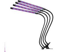 Lampe LED Horticole Croissance Floraison avec 80W 360° Adjustable Agrafe 3/6/12H Cycle Minuterie 3 Modes 10 Luminosité G
