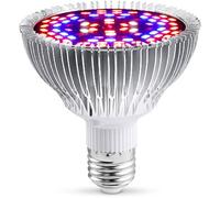 Lampe LED horticole, lampe de croissance des plantes, ampoule LED à spectre complet pour plantes d'intérieur en serre (E27, 30 W)