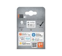 LEDVANCE SMART+ MATT LED lampe, compatible avec Google, Alexa, Apple, White Frost Optics, 4.9W, 470LM, E14, Color Light & White Light, avec Vocal Control, jusqu'à 20 000 HRs, 1-Pack