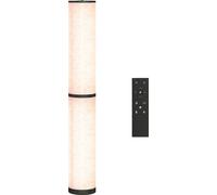Lampe LED - Lampadaire - Intensité variable - Température de couleur 3000–6000K - Télécommande magnétique - Fonction minuterie - 21–30 W - Acier inoxydable - Beige