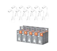 Lampe LED LEDVANCE Rénovation A75 Bornier, 4000 K blanc neutre, 10 W, 1055 lm, blanc, montage direct, pour chantiers, déménagement, IP20, câble 13 cm,10-Pack