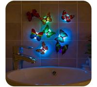 Lampe Led Lumineuse Changeante En Forme De Papillon, 2 Pièces/Lot, Éclairage Mural, Jouets Lumineux Pour Enfants