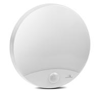 Maclean MCE357W Lampe LED à détecteur de mouvement infrarouge blanche 10 W IP44 blanc naturel (4000 K) 900 lm