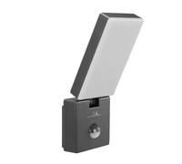 Maclean Applique murale LED MCE516 - détecteur de mouvement PIR, 10W, IP65, 800 lm, 4000K, gris