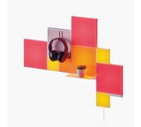 Nanoleaf Blocks Kit de démarrage Combo 10 | Mixte Carrés LED Multicolores RGBW, Panneau Perforé, Étagères, Sync Musique, Contrôle WiFi par App/Voix (Alexa, Apple, Google), Deco Murale Gaming