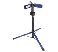 Lampe LED pliable multifonction 4500 lm avec trépied, deux couleurs de lumière, fonction batterie externe, triple tête de lampe, pliage rapide, crochet de suspension, réglage de