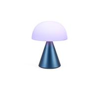 Lexon MINA L Lampe Champignon LED sans fil rechargeable, lampe à poser avec 9 couleurs de lumière avec variateur d'intensité, tactile et rechargeable, jusqu'à 24h d'autonomie - Bleu Sombre