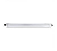 Lampe LED pour baignoire, lampe d'entrée, lampe de garage, lampe pour pièce humide, plafonnier, protection contre les jets d'eau, angle d'éclairage 120°, 48 W 5760 lm 6500 K blanc froid, L 150 cm