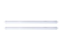 Lampe LED pour locaux humides 150 cm Lampe pour cave Lampe pour baignoire 5760 lumens 48 watts blanc froid 2 pièces SET
