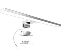Lampe LED pour miroir de salle de bains, 40 cm, blanc neutre (4000 K), 10 W, 820 lm, acier inoxydable, indice de protection IP44 II, lampe fine pour miroir de salle de bains à fixer sur les armoires d