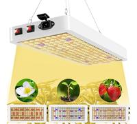 Lampe LED pour plantes à spectre complet, lampe de culture LED 100 W à 3 modes, lampe pour plantes et fleurs, lampe de croissance pour plantes d'intérieur et serre, blanche