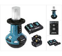 Lampe LED sans fil Makita DML 810 PM 18 / 36 V ( 2 x 18 V ) 5500 lm IP54 + 2 batteries 4,0 Ah + double chargeur