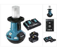 Lampe LED sans fil Makita DML 810 PT 18 / 36 V ( 2 x 18 V ) 5500 lm IP54 + 2 batteries 5,0 Ah + double chargeur