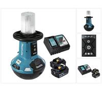 Lampe LED sans fil Makita DML 810 RG 18 / 36 V ( 2 x 18 V ) 5500 lm IP54 + 2 batteries 6,0 Ah + chargeur