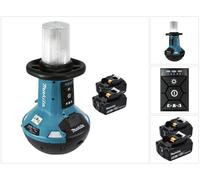Lampe LED sans fil Makita DML 810 T 18 / 36 V ( 2 x 18 V ) 5500 lm IP54 + 2 batteries 5,0 Ah - sans chargeur