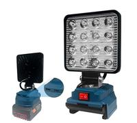 Lampe LED sans fil pour batterie Bosch 18 V, 58 W 4800 lm, projecteur de travail à faisceau large avec ports de charge USB et de type C, lampe de poche pour les urgences