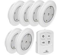 Lampe LED sans fil télécommandée 6 pièces pile 3xAAA Maclean Energy MCE165 G