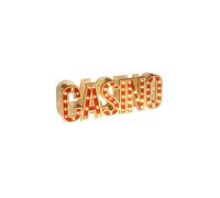Lampe LED - Santex - Casino - 30 cm - Jaune - Métal