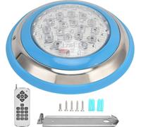Lampe LED submersible pour piscine « Simming » AC12V RGB haute puissance avec télécommande à 18 touches (54 W - 5 400 LM)