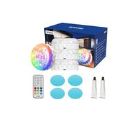 Lampe LED submersible - SANSI - Pack 4 - RVB haute luminosité - IP68 étanche - Autonomie ultra-longue