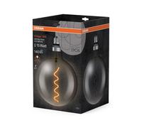 OSRAM Vintage Edition 1906 Ampoule LED à Filament Spirale | Culot E27 | Forme Globe 200mm Smoke | Blanc Chaud 1800K | 5W (équivalent 12W)