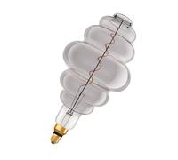 Osram Vintage 1906 smoke tinted LED lamp, 4.8W, 100lm, beehive shape with 200mm diameter & E27 base, warm white light, dimmable filament, life of up to 15,000 hours