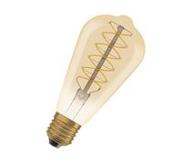 Osram Lampes LED Dimmable, édition vintage, remplacement de 37 watts, E27, G95-Shape, 2200 Kelvin, Lumière de confort chaude, verre transparent, pack unique