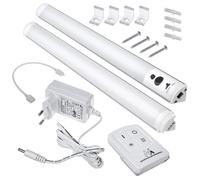 Maclean MCE245 Plafonniers linéaires à LED pour armoire avec télécommande Réglage de la luminosité 240LM Blanc froid 2 modules set)