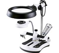 Lampe loupe LED TOOLCRAFT TO-7427316 Grossissement: 2.5 x, 5 x, 6 x, 10 x