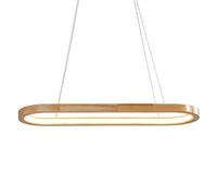 Lampe Lumineuse en Bois Massif pour Salle à Manger, Lustre LED, personnalité créative, Bar, Bureau, Salle à Manger, Longue Bande, Suspension 31 W, décoration LED, plafonnier Suspendu, simplicité